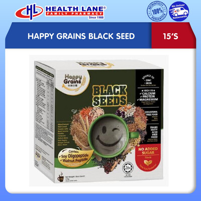 HAPPY GRAINS BLACK SEED 15'S
